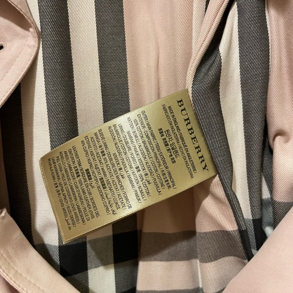 Burberry Sandringham Ice Pink Trench Coat New With Tags - Picture 6 of 10